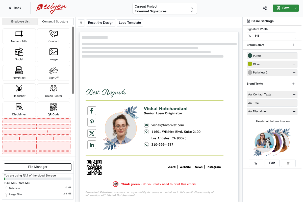 Esigen - Email Signature Generator