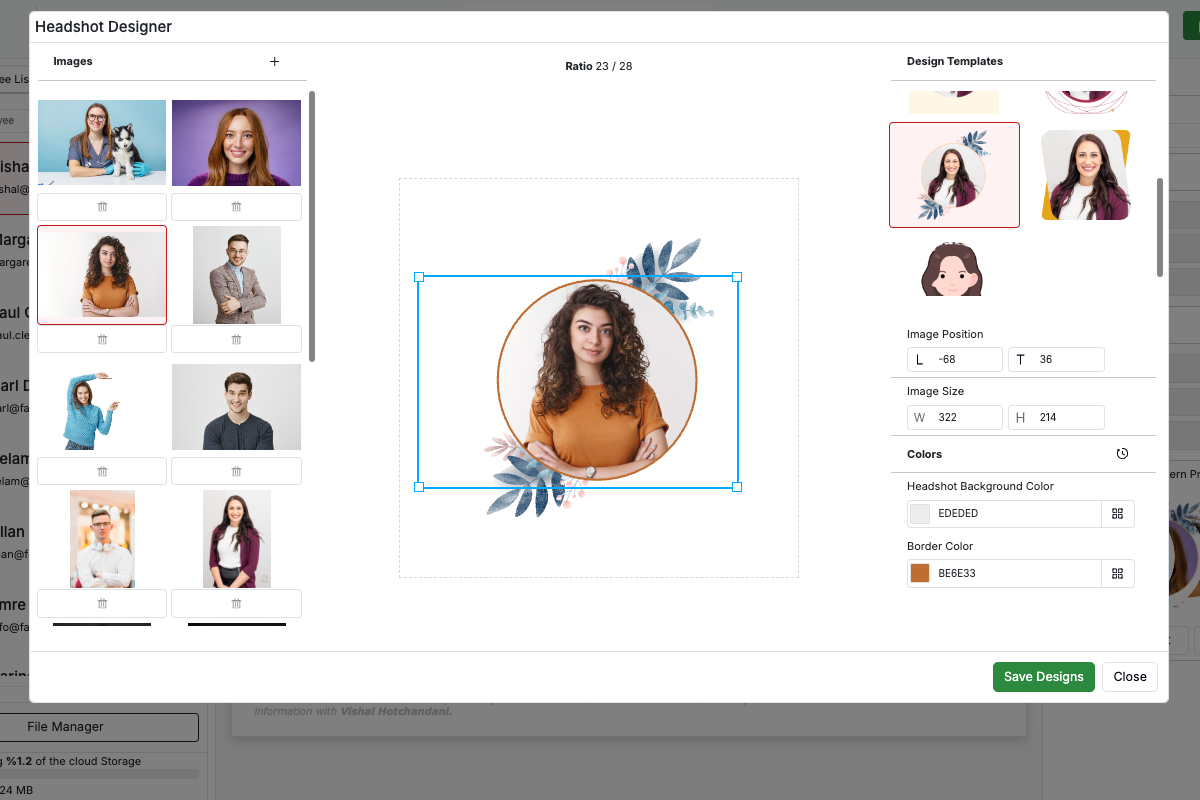 Esigen - Email Signature Generator Headshot designer